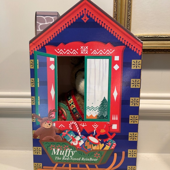1996 Limited Edition Muffy Vanderbear - Muffy the Red-nosed ReinBear - Picture 6 of 12